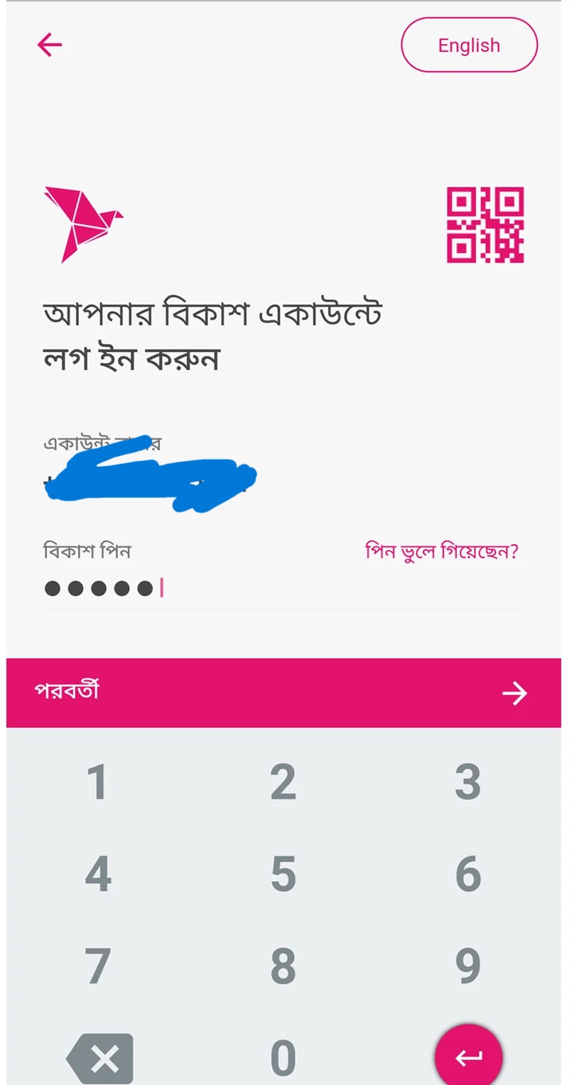 বিকাশ পিন লক হলে কি করবেন