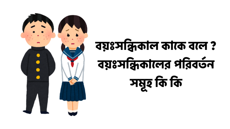 বয়ঃসন্ধিকাল কাকে বলে