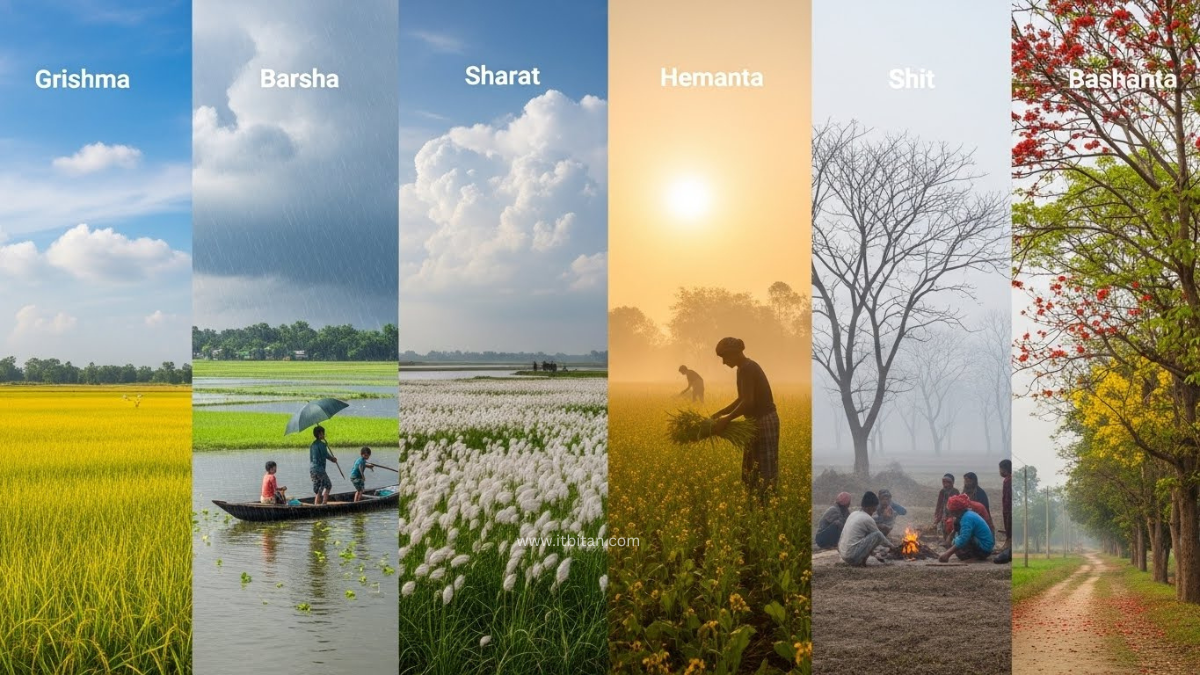 বাংলাদেশের ষড়ঋতু রচনা