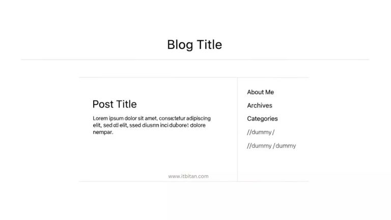 Blank Blogger Template
