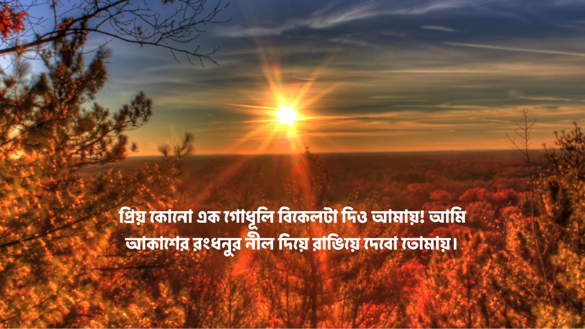 বিকাল নিয়ে ক্যাপশন